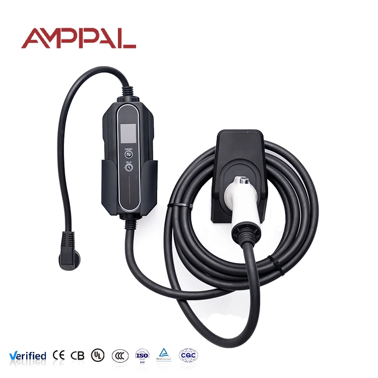 7kW Portable AC EV Charger with Acrylic Housing for Home & Outdoor Charging